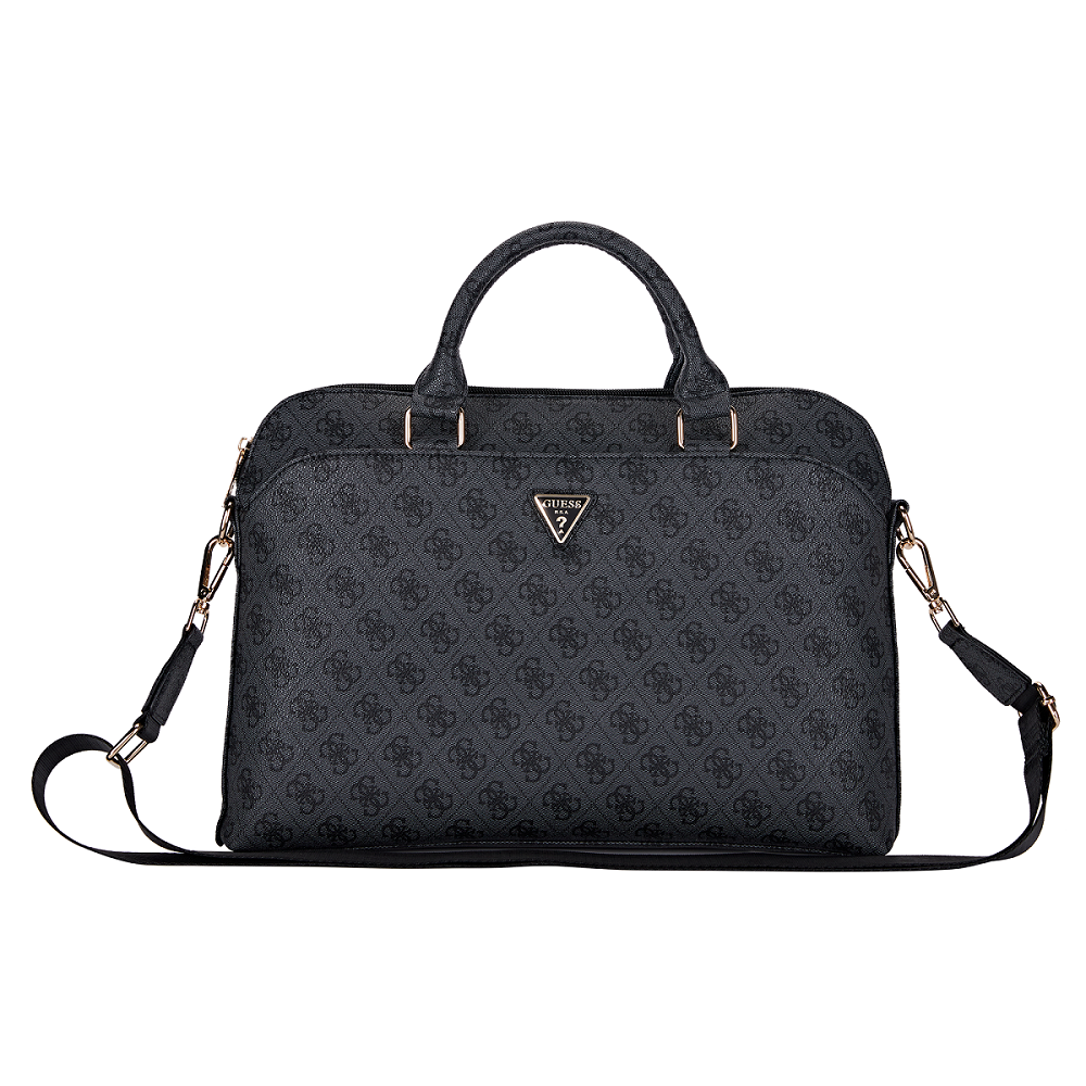 Guess Grained Triangle Logo Laptoptasche Macbook 15/16 Zoll