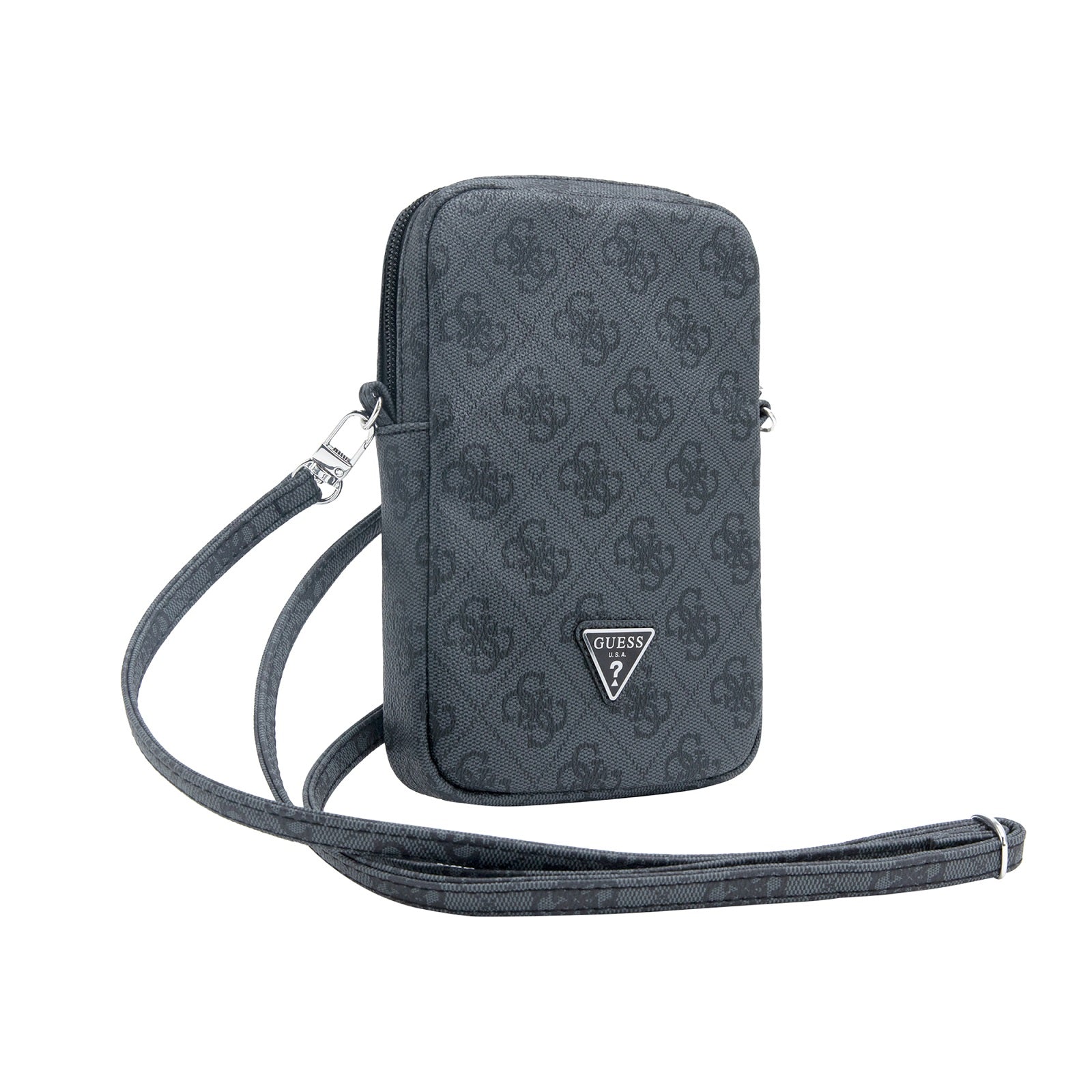 Guess Triangle Zipper Umhängetasche - Handytasche 7 Zoll