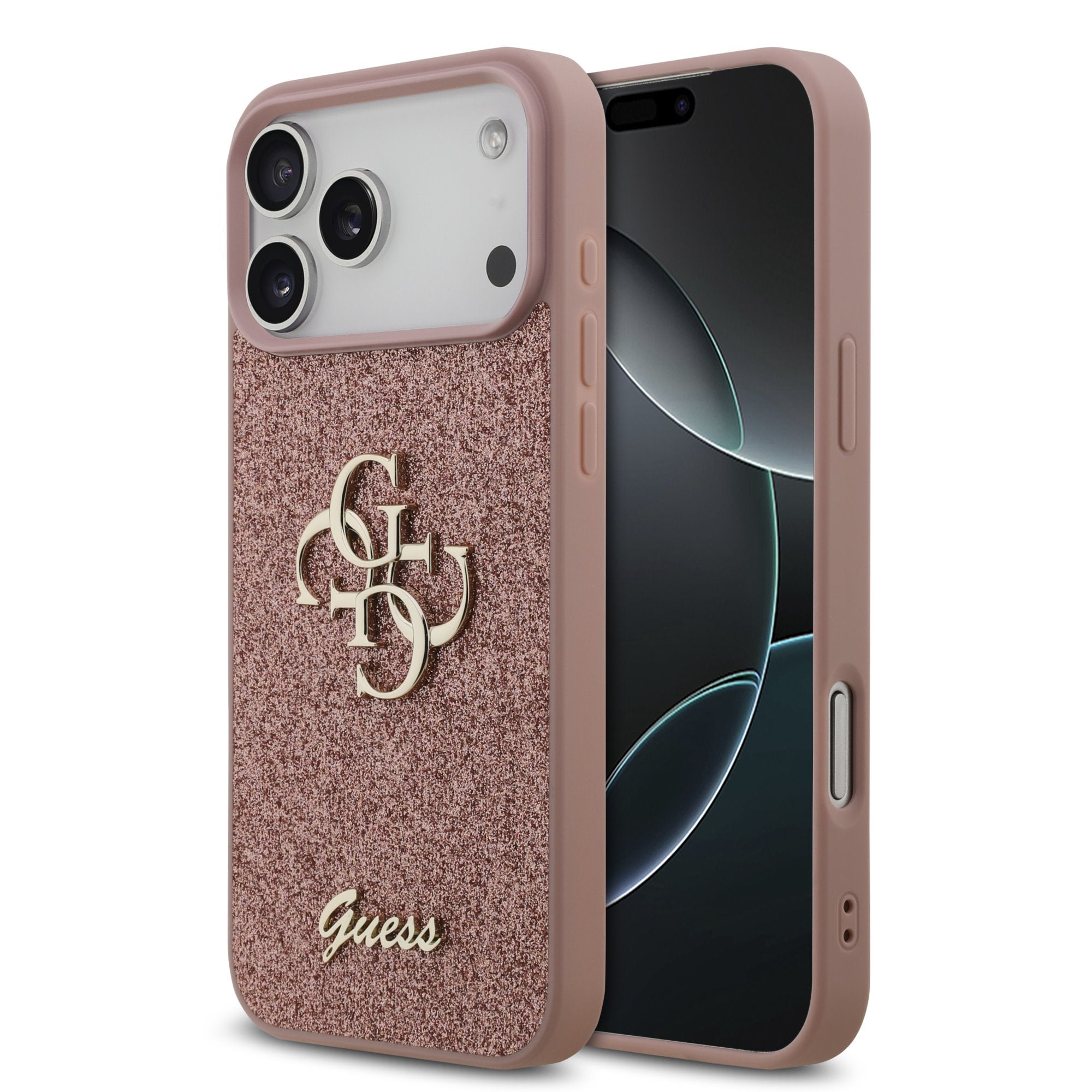 Guess Glitter Script Big 4G Case