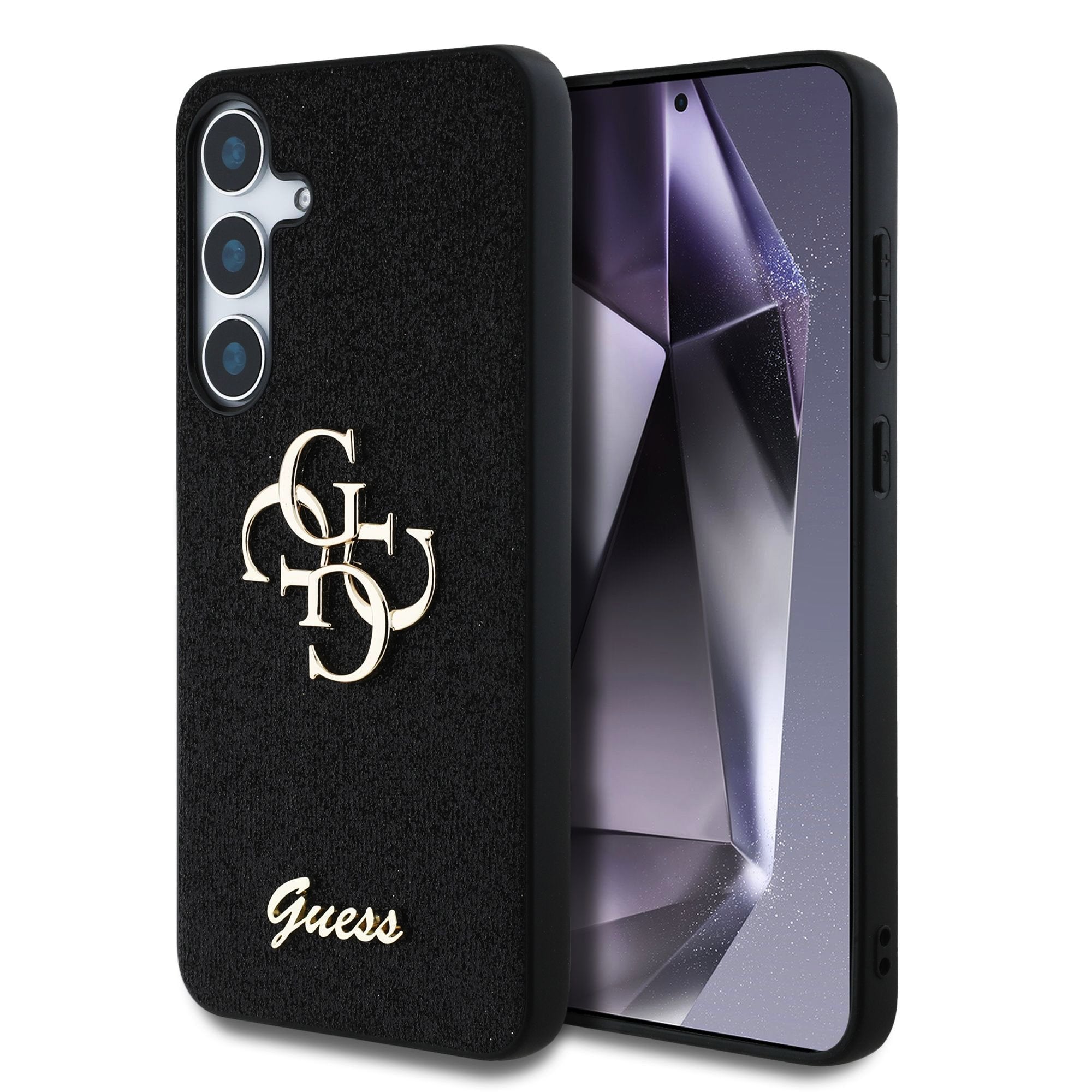 Guess Glitter Script Big 4G Samsung Case