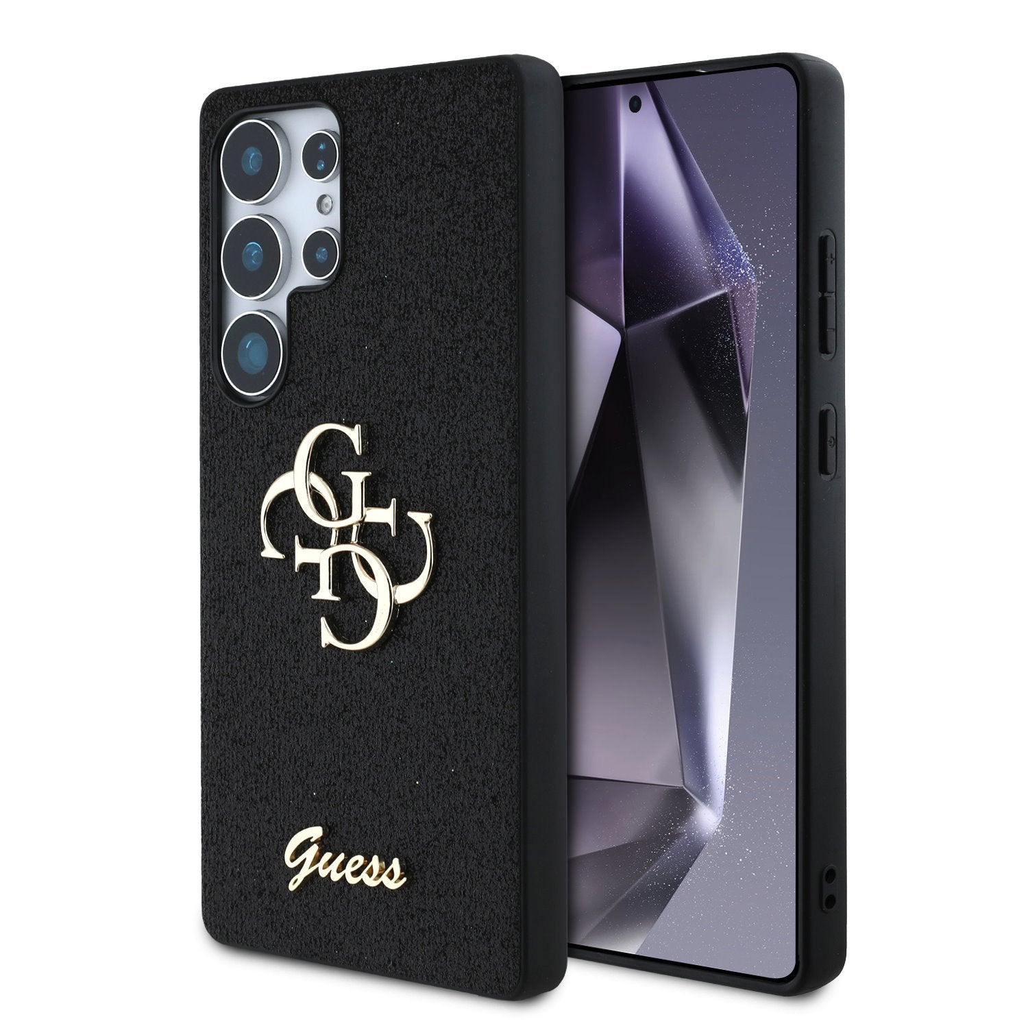 Guess Glitter Script Big 4G Samsung Case