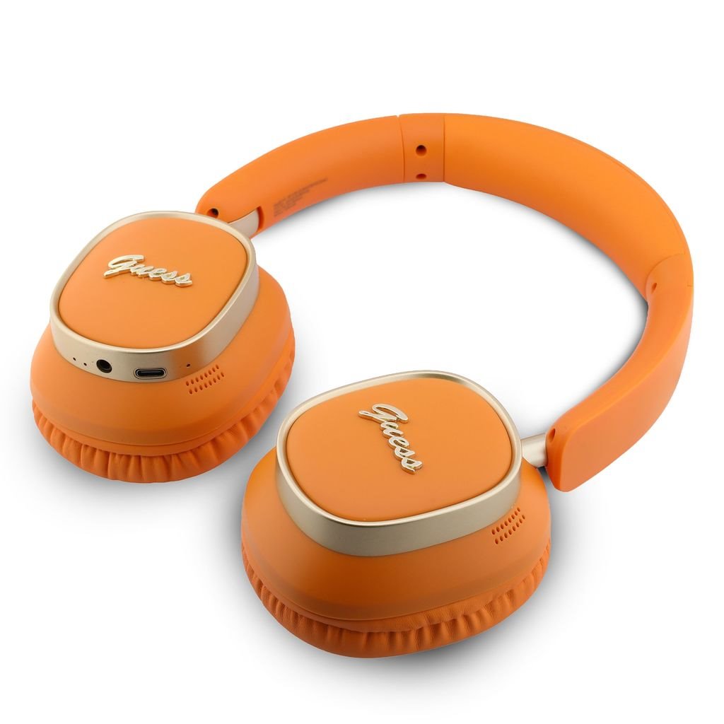 Guess Metal Logo Max Headphones - Over Ear Bluetooth Kopfhörer Orange