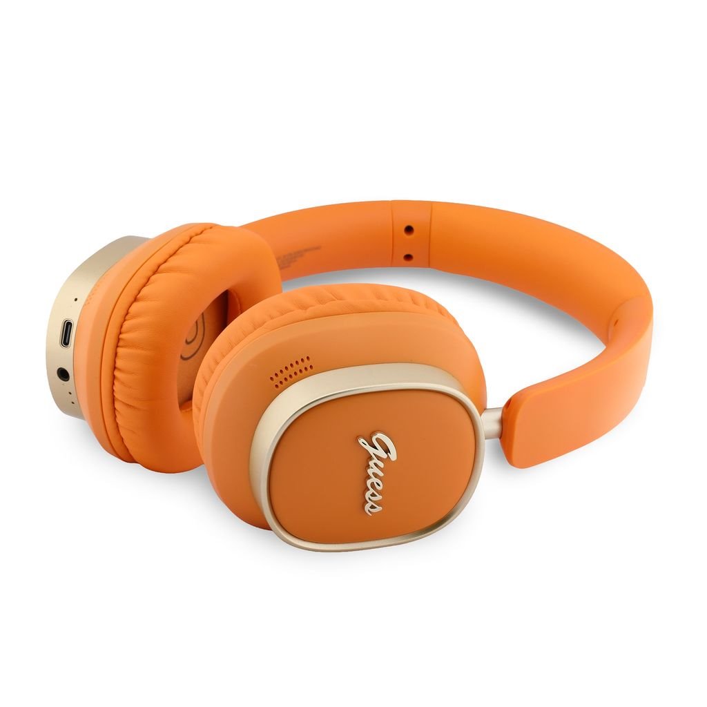 Guess Metal Logo Max Headphones - Over Ear Bluetooth Kopfhörer Orange
