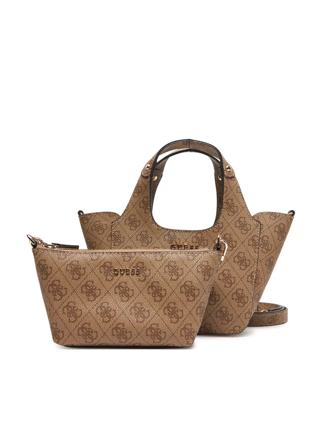 Guess Calista 2 in 1 Mini Handtasche Braun