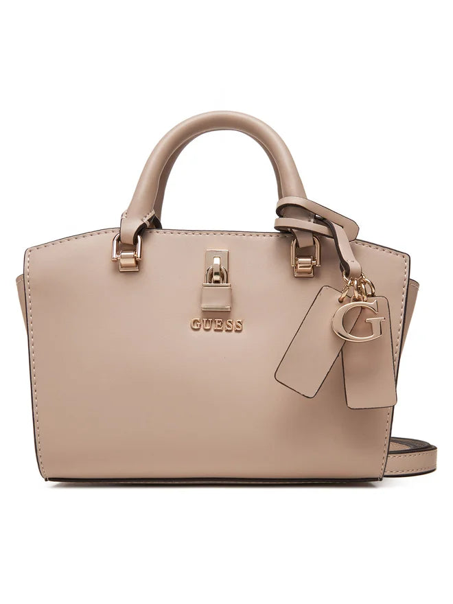 Guess Queensland Mini Umhängetasche Taupe