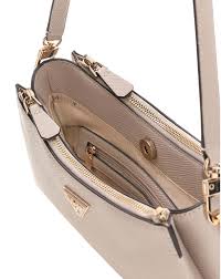 Guess Noelle II 3 Comp Schultertasche Taupe