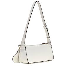 Guess Isobel Mini Schultertasche Weiß