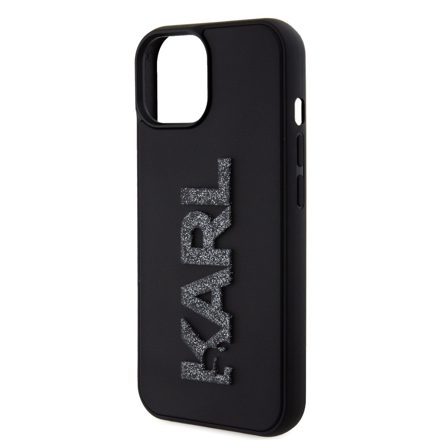 Karl Lagerfeld 3D Rubber Glitter Logo Case