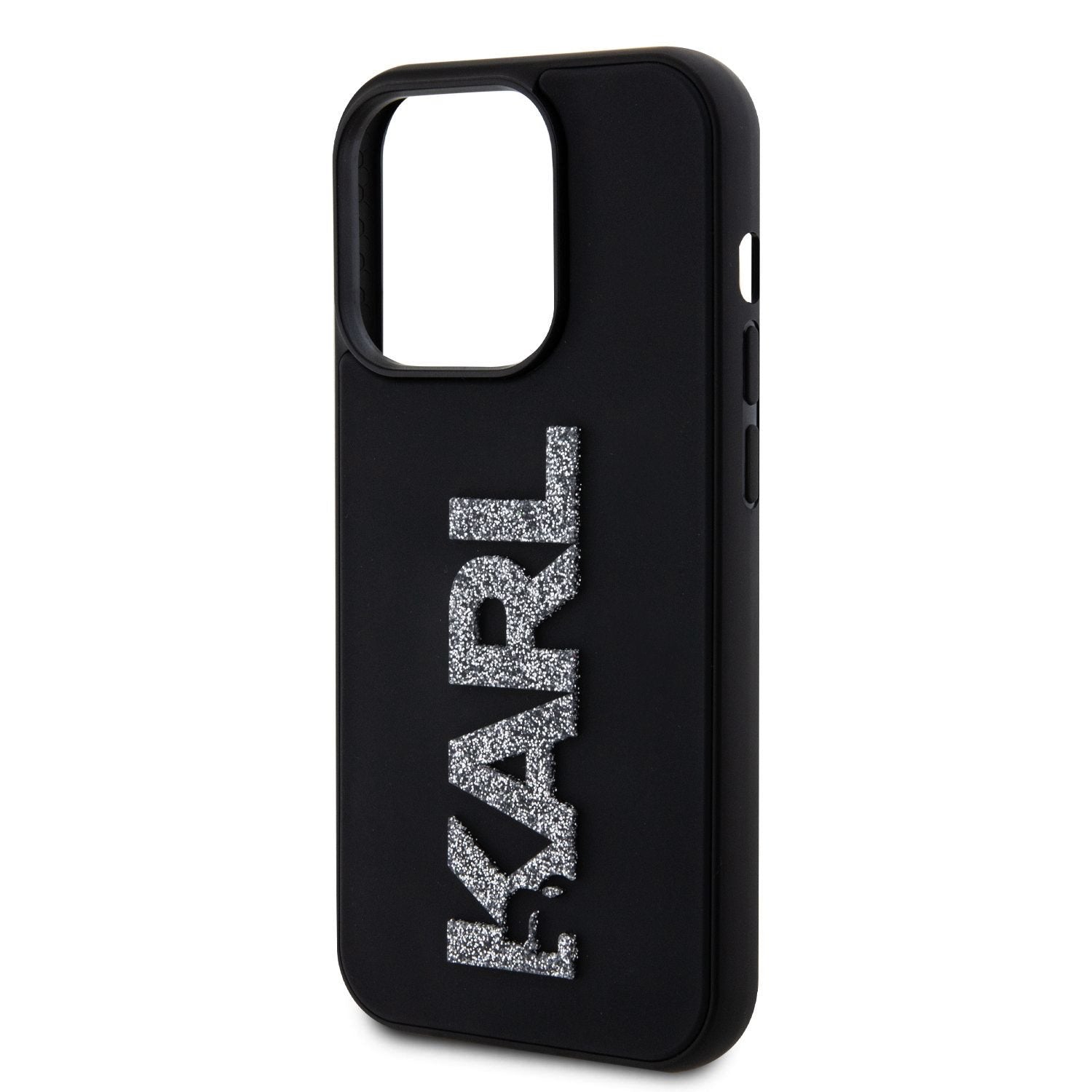 Karl Lagerfeld 3D Rubber Glitter Logo Case