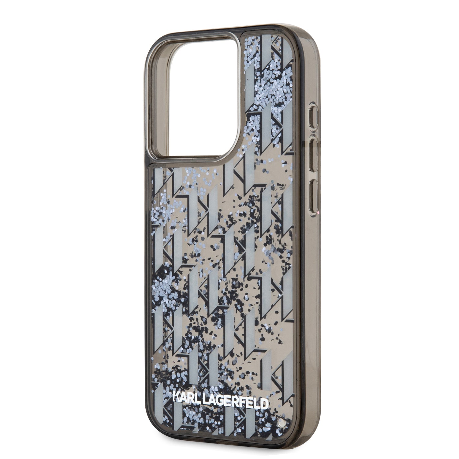 Karl Lagerfeld Liquid Glitter Monogram Gradient Case