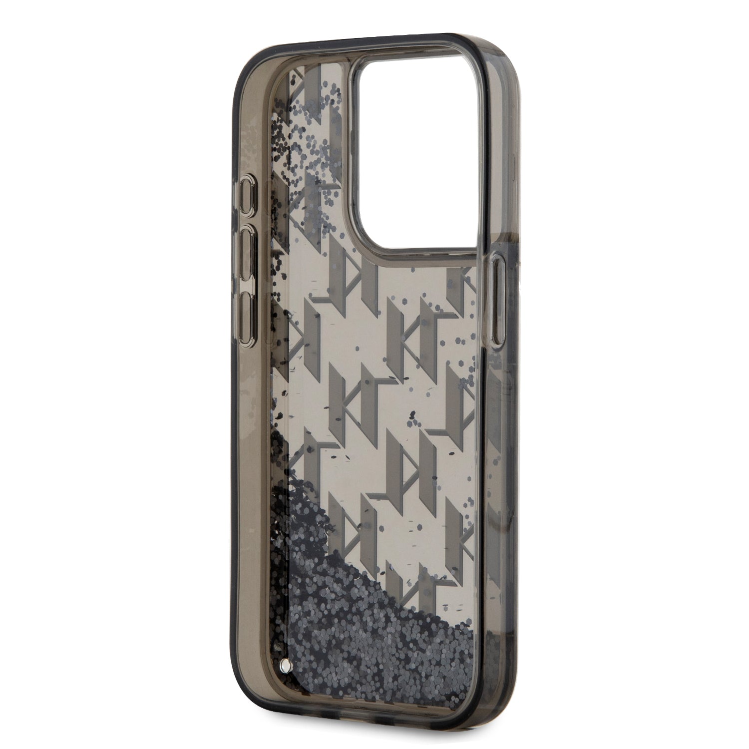 Karl Lagerfeld Liquid Glitter Monogram Gradient Case