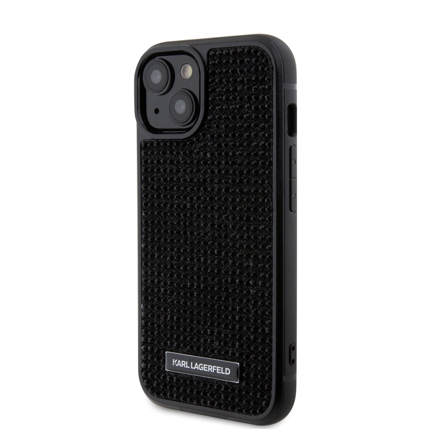 Karl Lagerfeld Rhinestone Metal Logo Case
