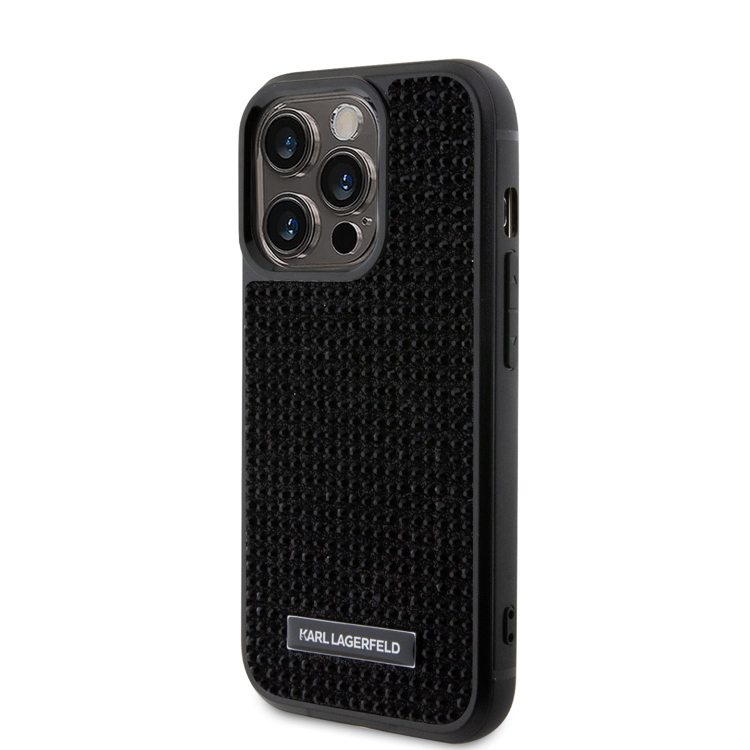 Karl Lagerfeld Rhinestone Metal Logo Case