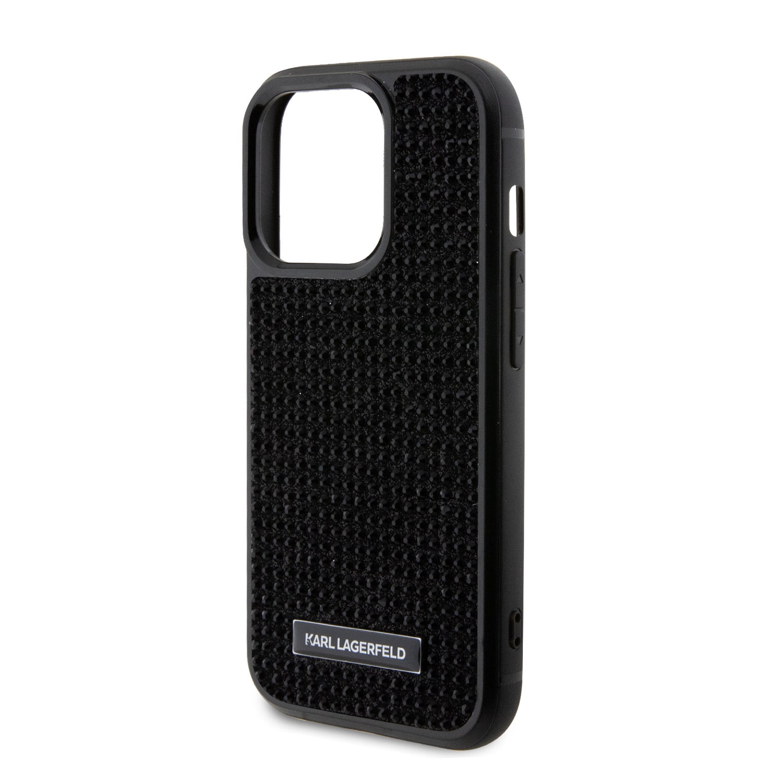 Karl Lagerfeld Rhinestone Metal Logo Case