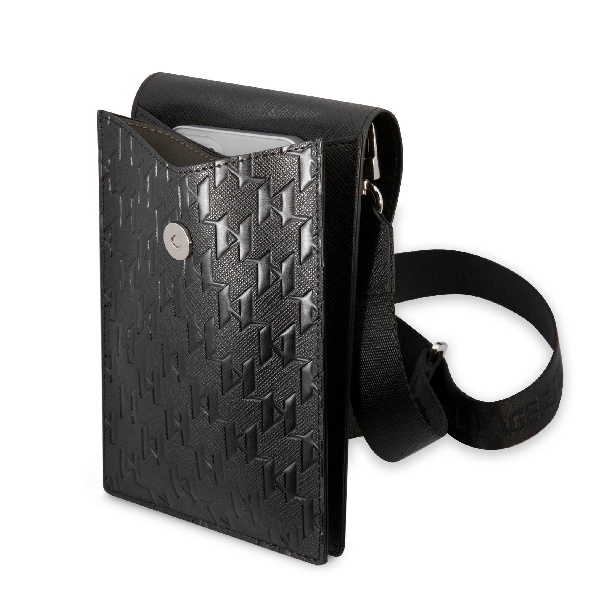Karl Lagerfeld Monogram Plate Umhängetasche Handytasche