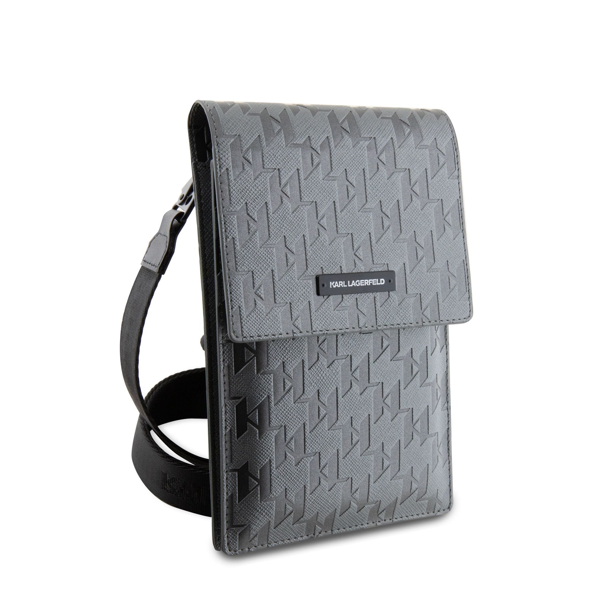 Karl Lagerfeld Monogram Plate Umhängetasche Handytasche
