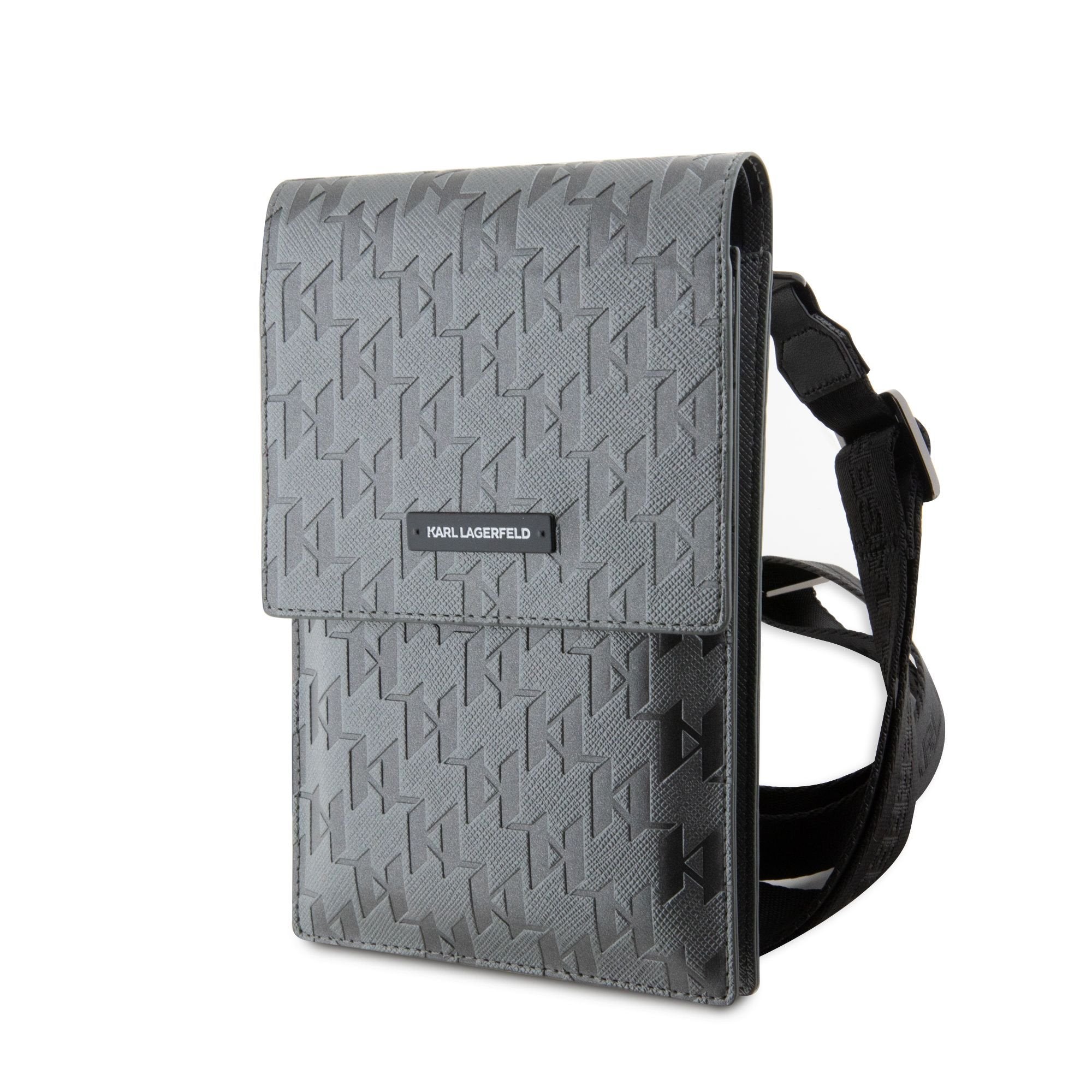 Karl Lagerfeld Monogram Plate Umhängetasche Handytasche