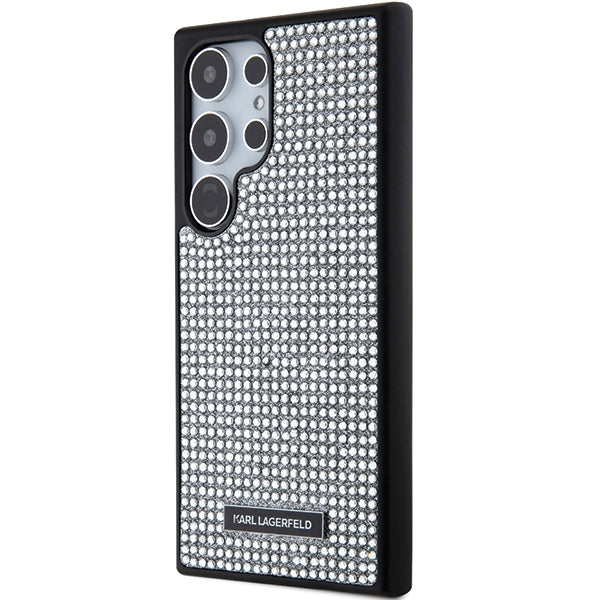 Karl Lagerfeld Rhinestone Metal Logo Case