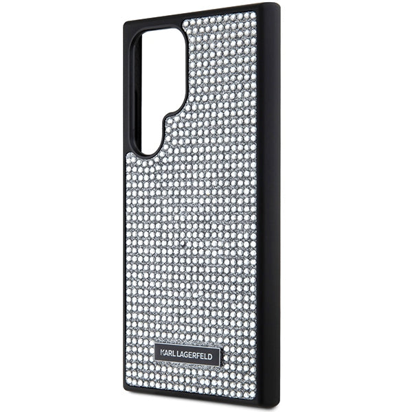 Karl Lagerfeld Rhinestone Metal Logo Case
