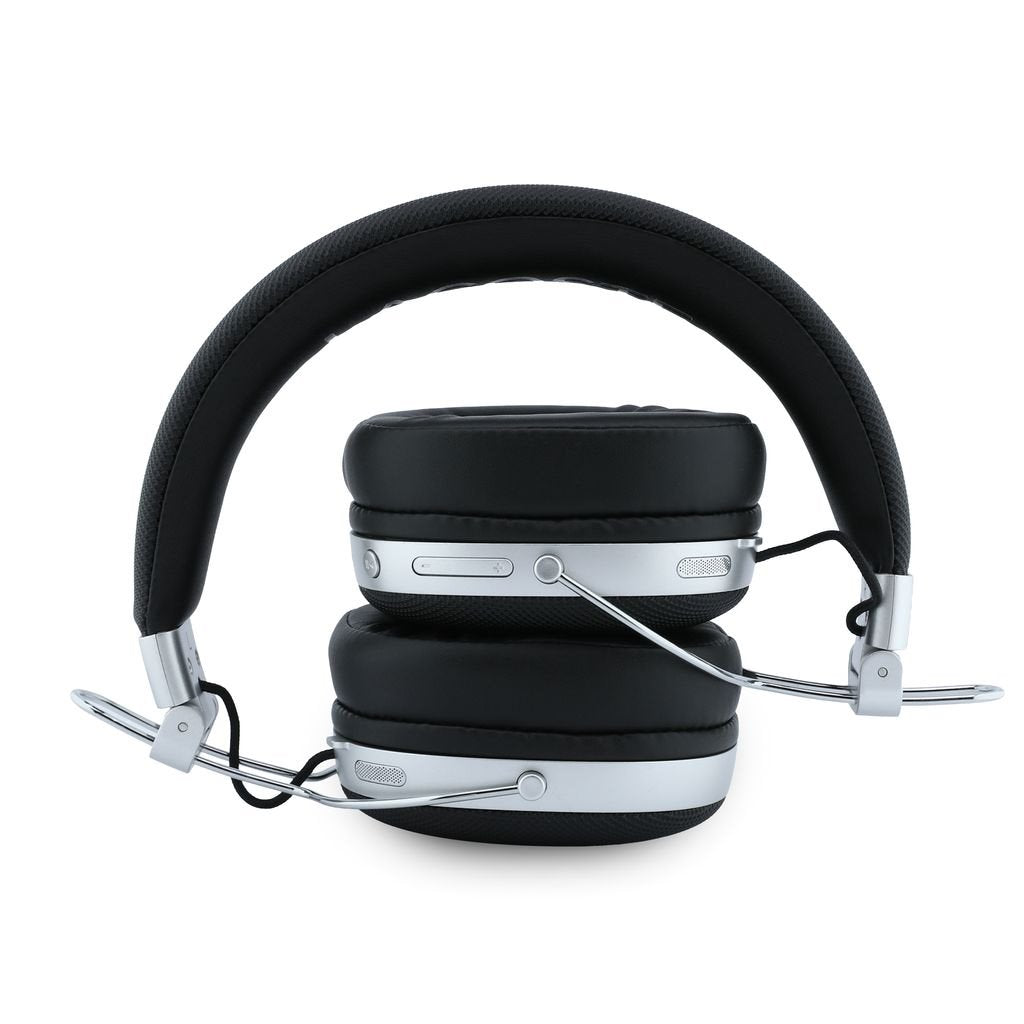 Lacoste Petit Pique Metal Logo Headphones - Over Ear Bluetooth Kopfhörer Silber Schwarz