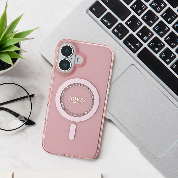 Guess Glitter Rhinestones MagSafe Case