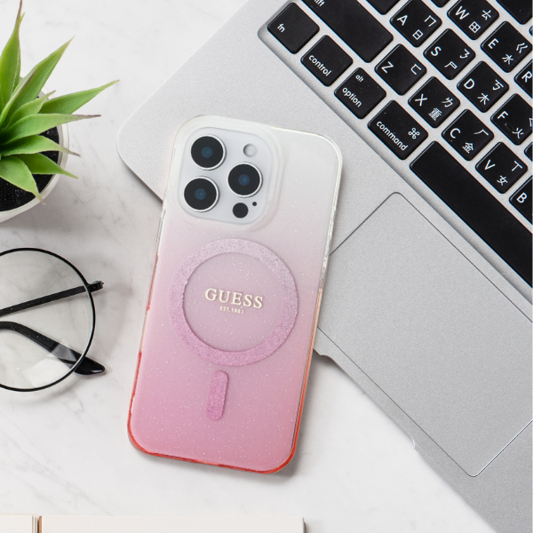Guess Glitter Gradient MagSafe Case