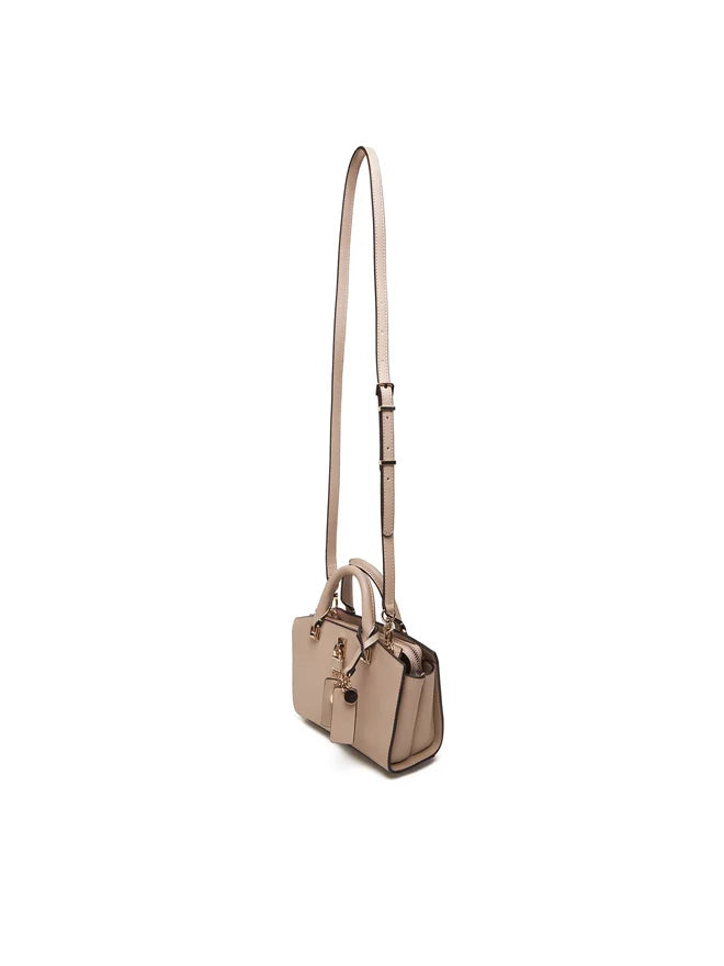 Guess Queensland Mini Umhängetasche Taupe