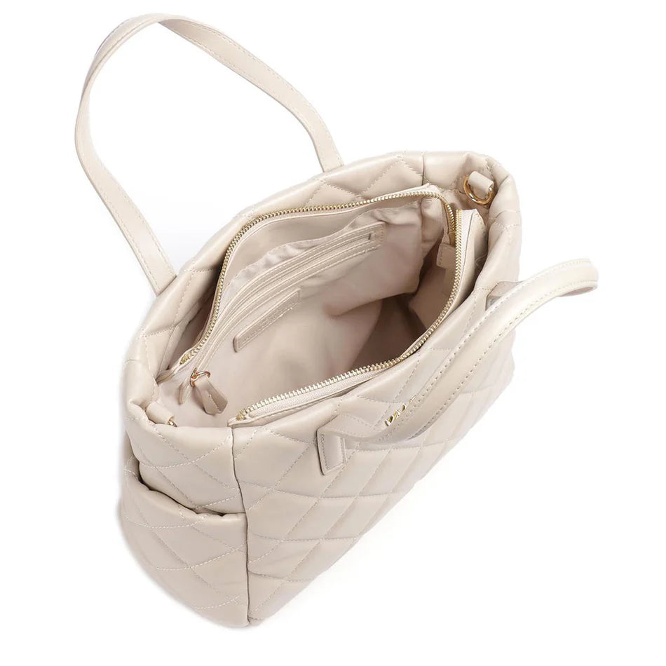Valentino gesteppte Medium Handtasche beige