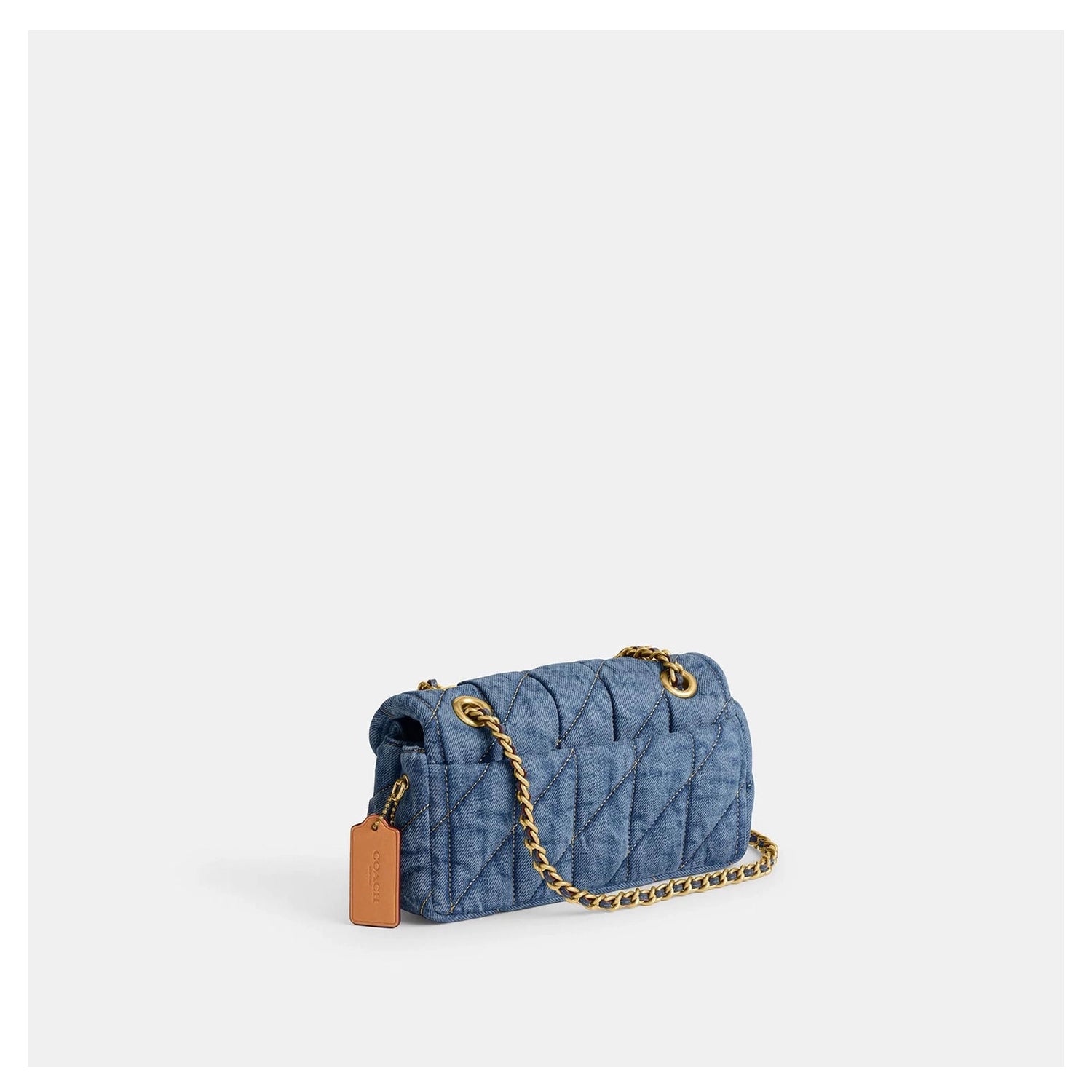 Coach Tabby 20 Schultertasche Baumwolle Jeans-Optik