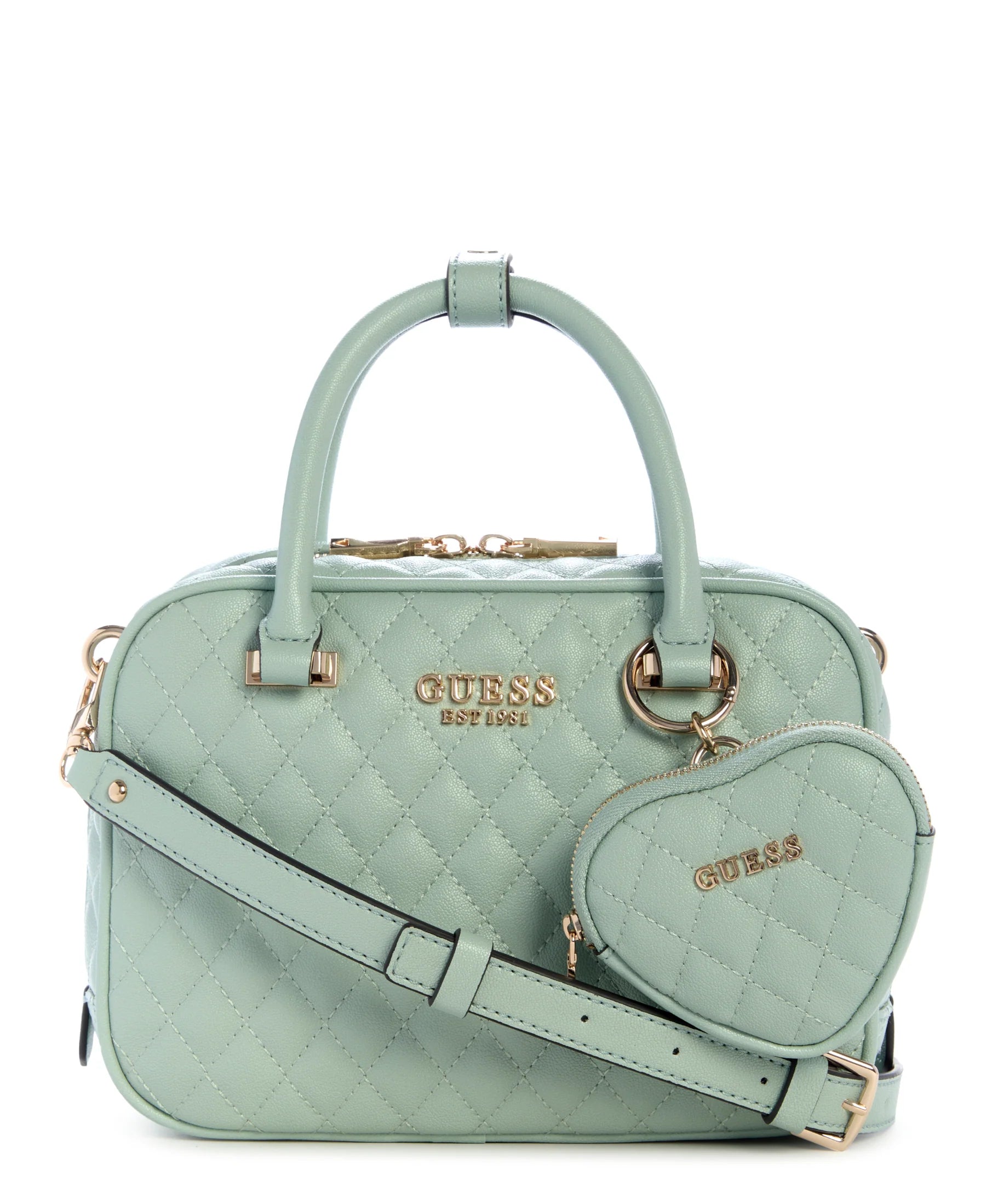 Guess Atabey Box Satchel Handtasche Yellow