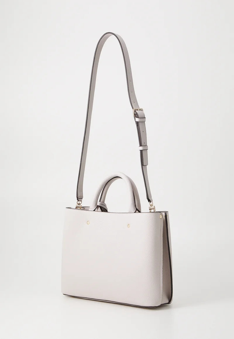 Guess Meridian Satchel Medium Handtasche Vanille