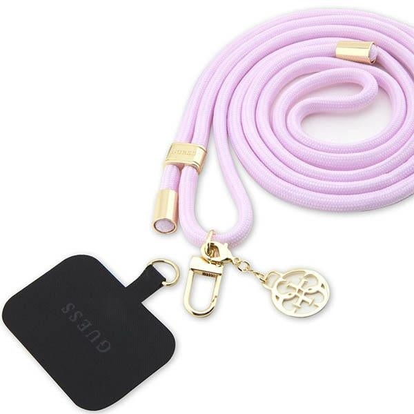 Guess Handykette Abnehmbarer Crossbody-Gurt Lila
