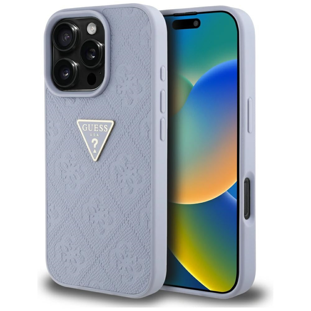 Guess 4G Pattern Triangle iPhone Hülle Flieder
