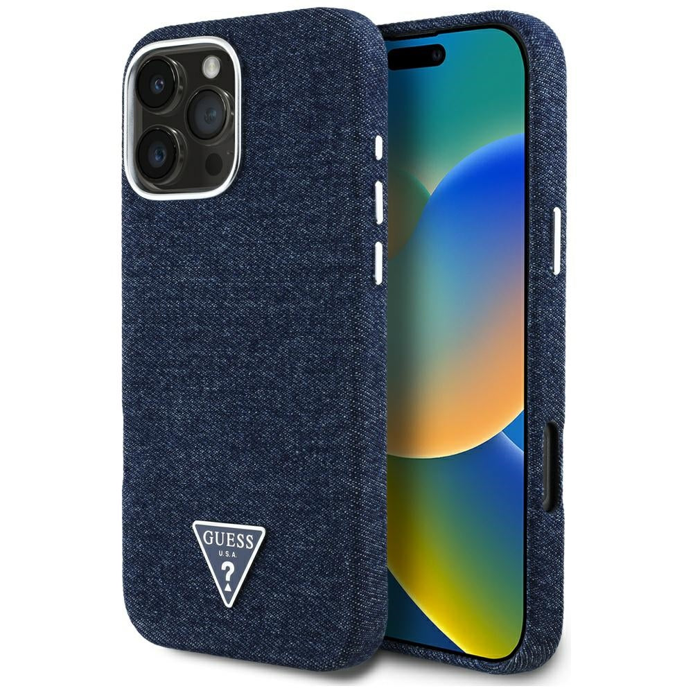 Guess Denim Triangle MagSafe Case