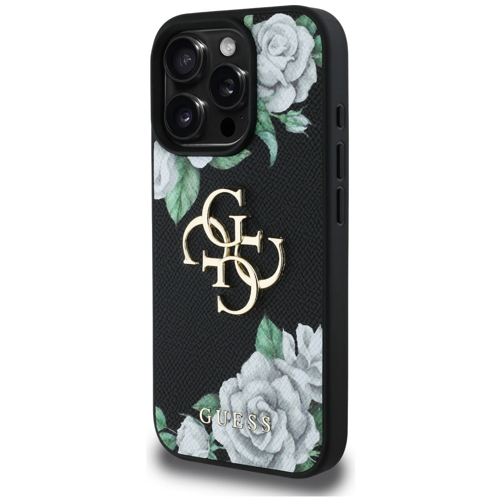Guess 4G Big Metal Logo Roses Case