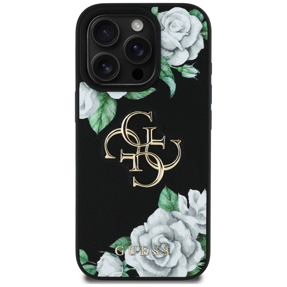 Guess 4G Big Metal Logo Roses Case