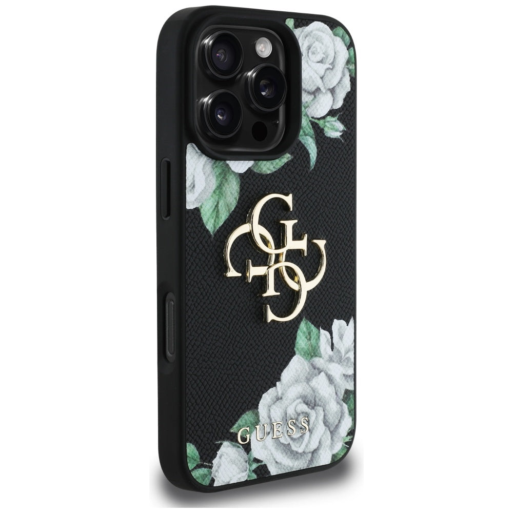 Guess 4G Big Metal Logo Roses Case