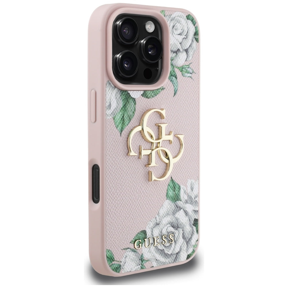 Guess 4G Big Metal Logo Roses Case