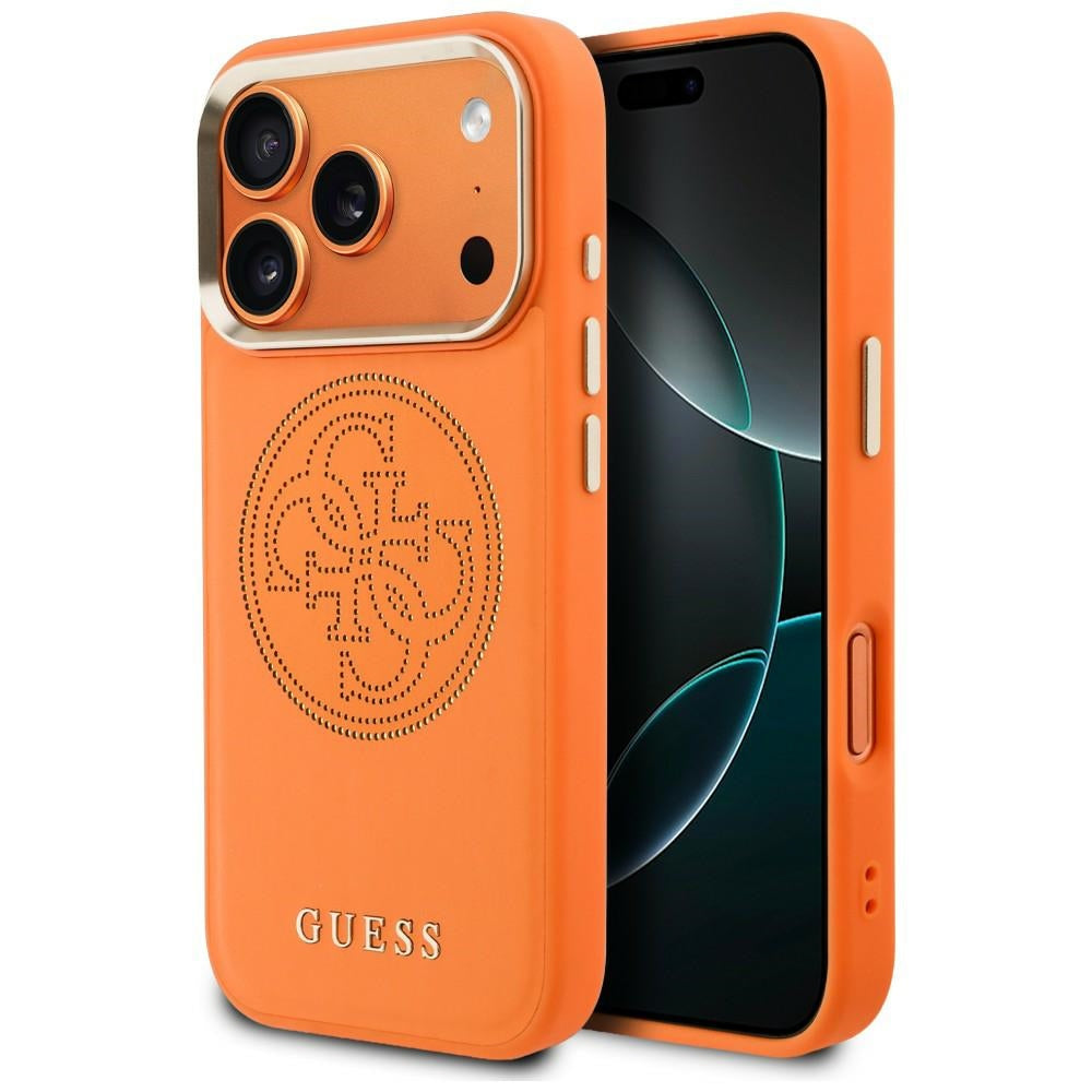 Guess 4G Perforated MagSafe iPhone Hülle Orange