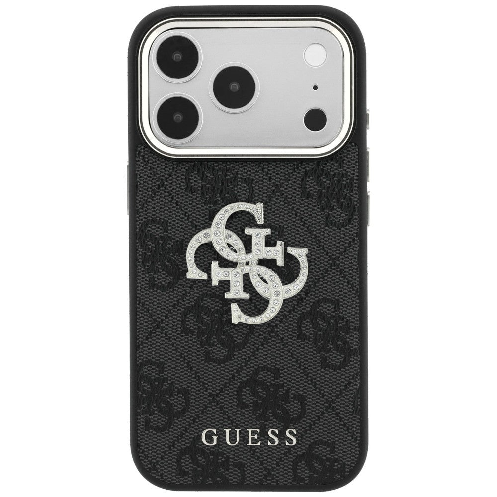 Guess 4G Big Metal Logo Glitter iPhone Hülle