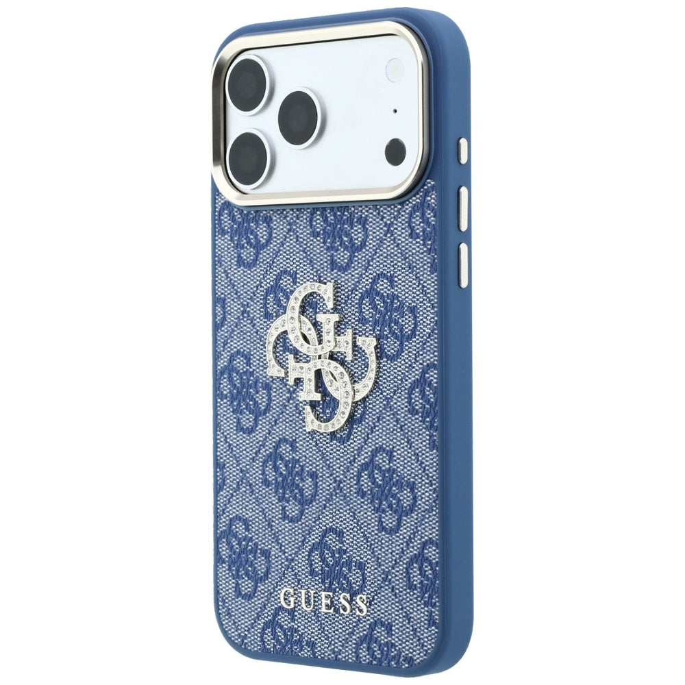Guess 4G Big Metal Logo Glitter iPhone Hülle