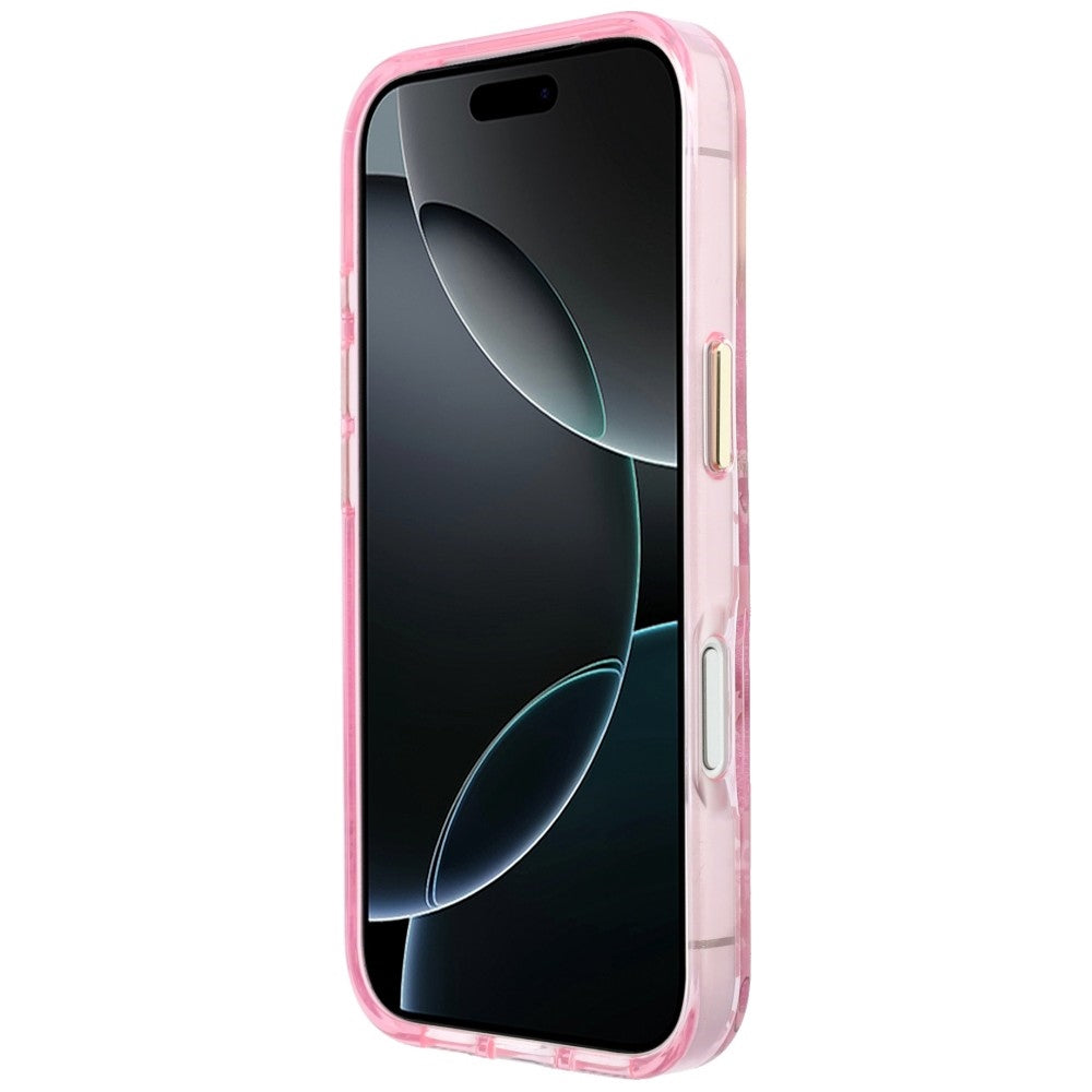 Guess Glitter Blossom Roses MagSafe iPhone Hülle