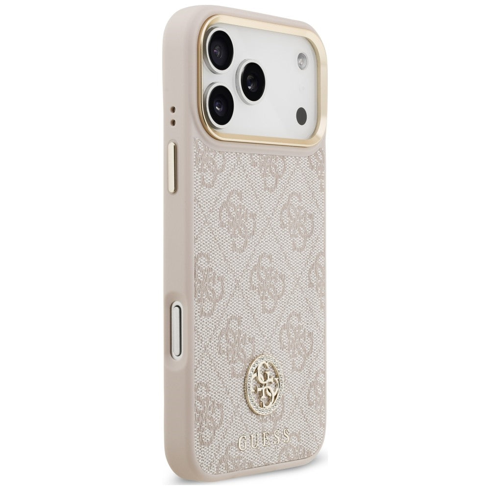 Guess 4G Round Strass Metal Logo iPhone Hülle