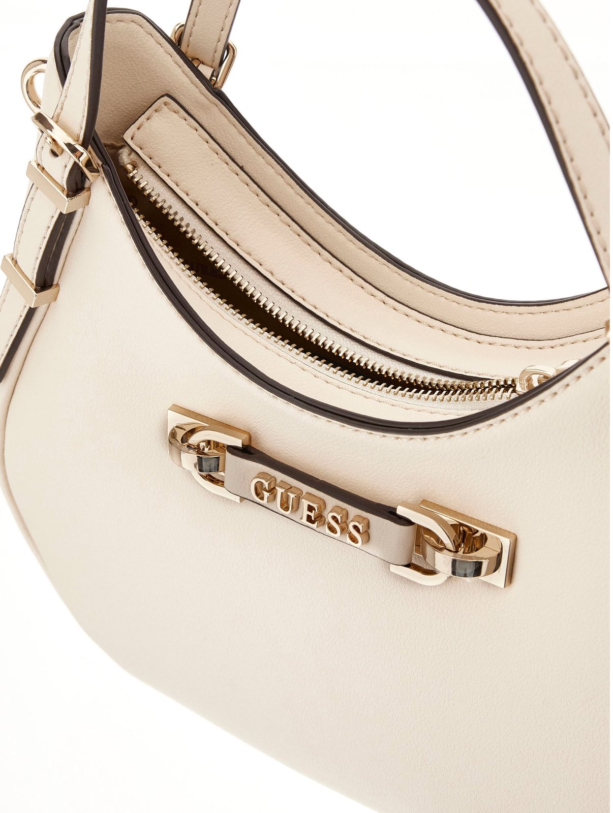 Guess Lefia Small Umhängetasche Cream White