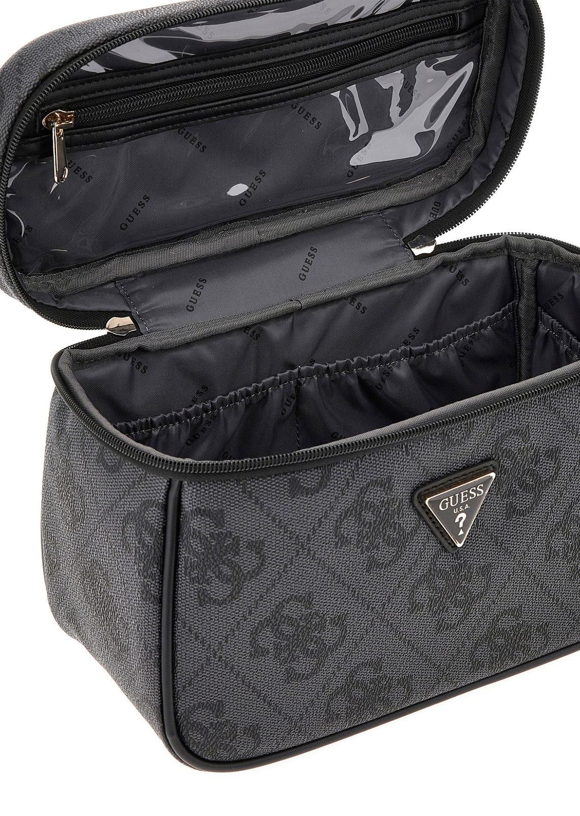 Guess Toiletry Train Kosmetiktasche Grau