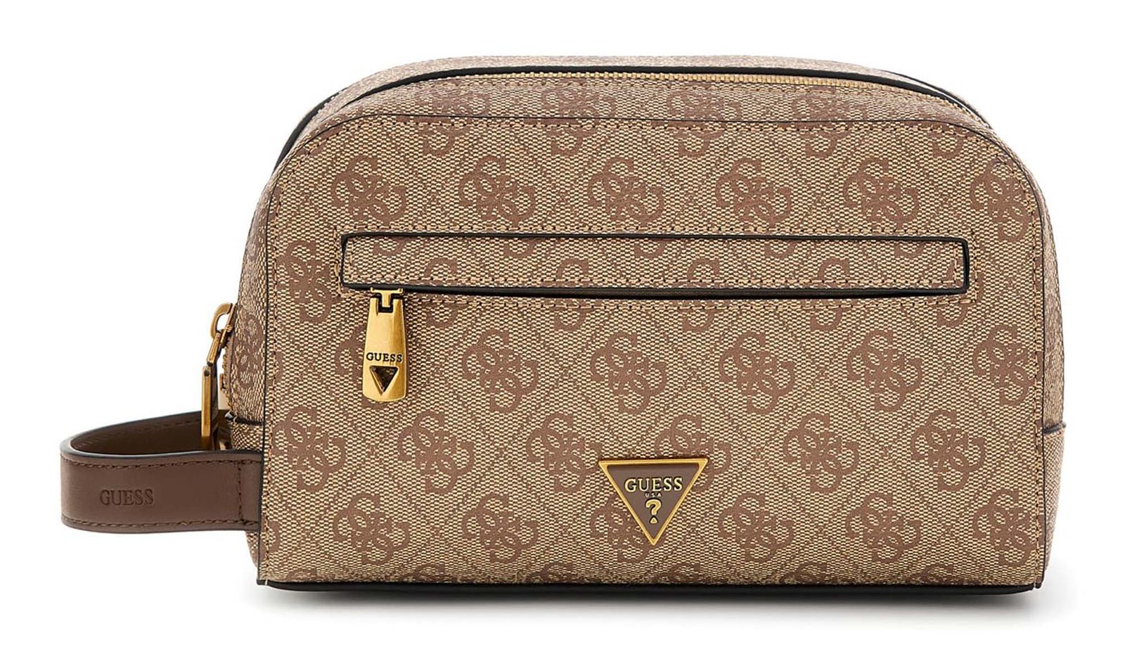 Guess Milano Kulturbeutel Kosmetiktasche braun