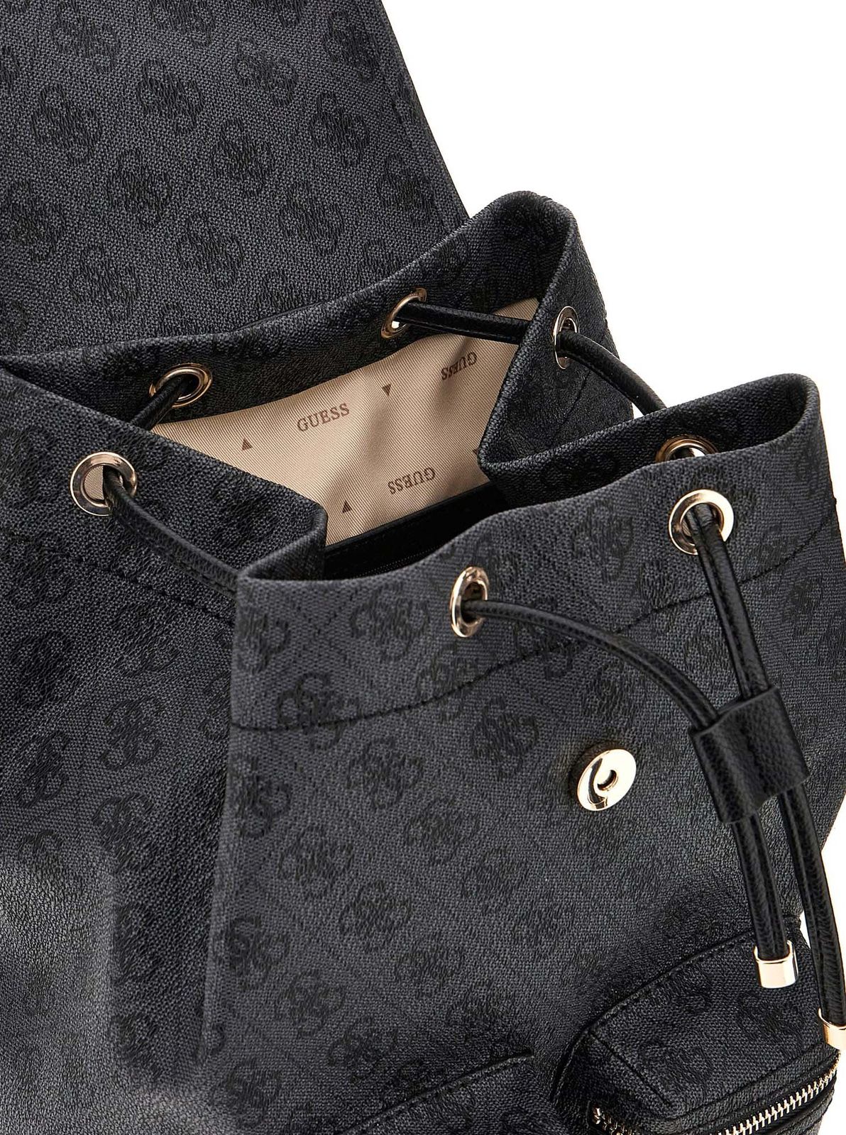 Guess Manhattan II Flap Rucksack Grau
