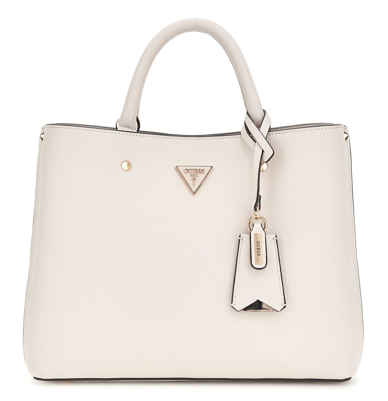 Guess Meridian Satchel Medium Handtasche Vanille