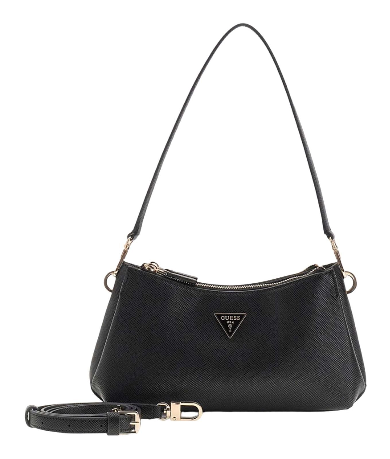 Guess Noelle II 3 Comp Schultertasche Schwarz