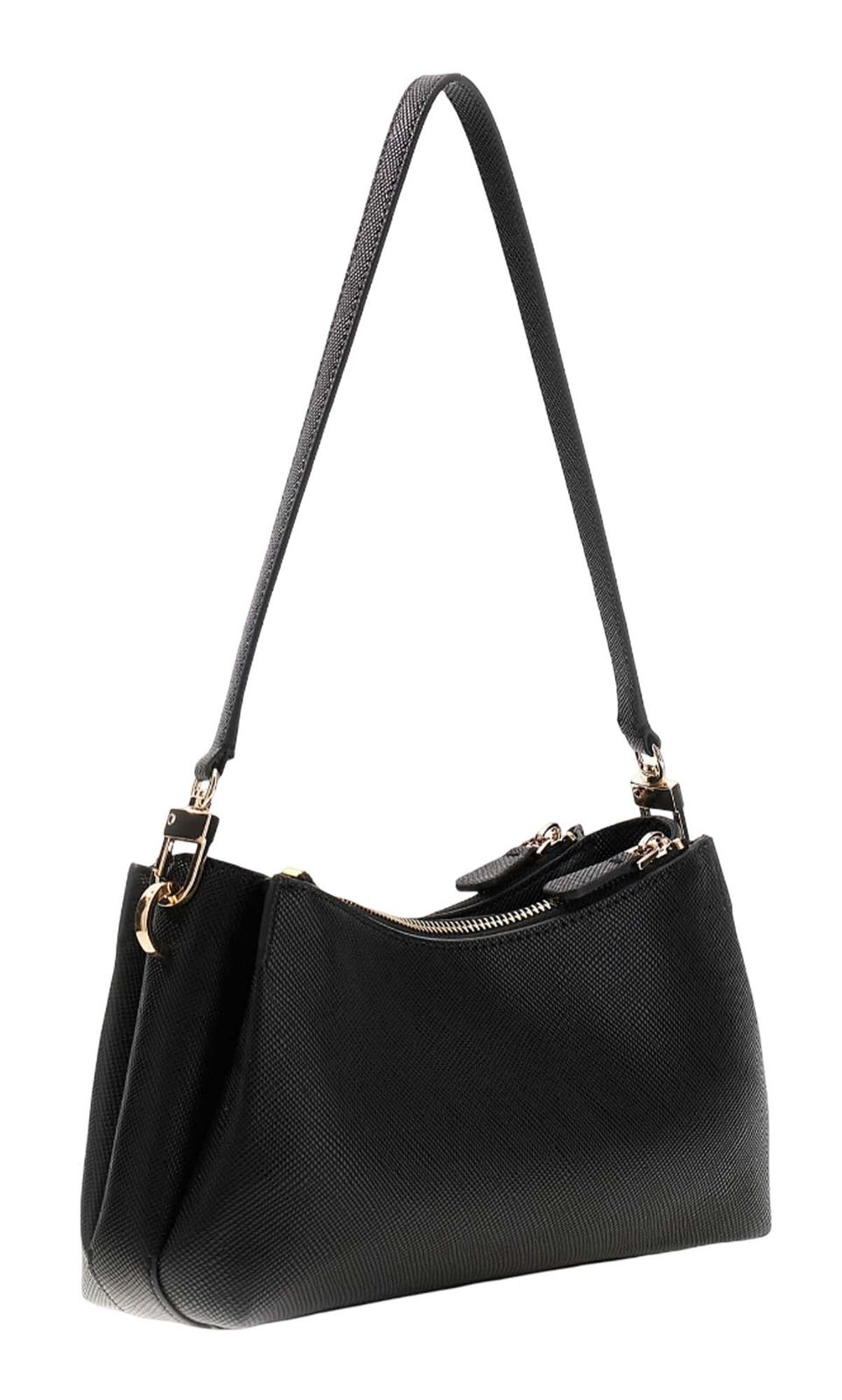 Guess Noelle II 3 Comp Schultertasche Schwarz